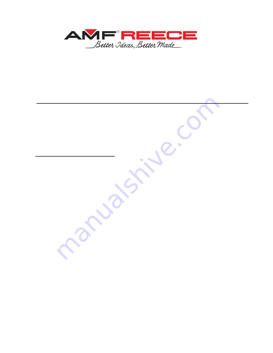 AMF REECE S-311 Parts And Service Manual Download Page 9