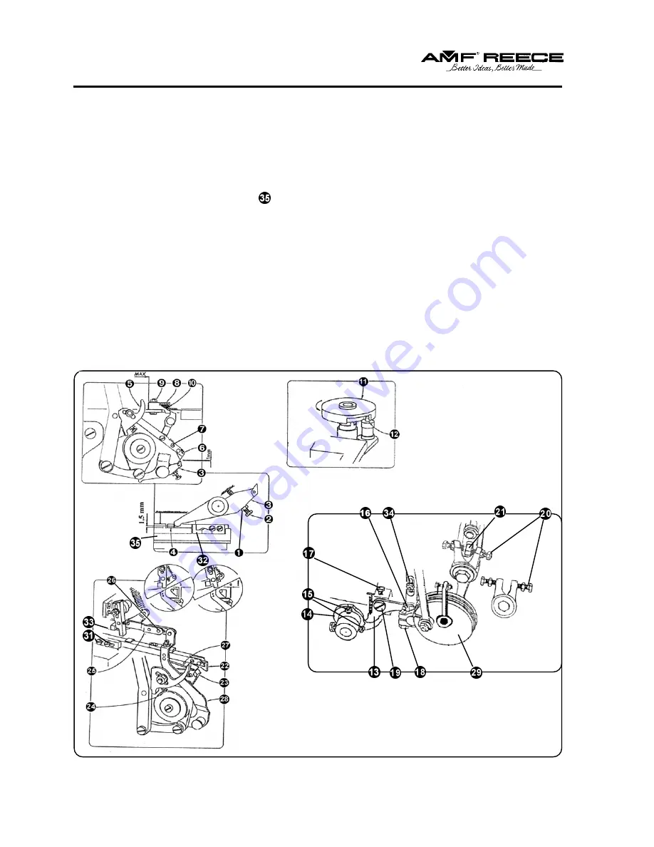 AMF REECE S100 Parts And Service Manual Download Page 67