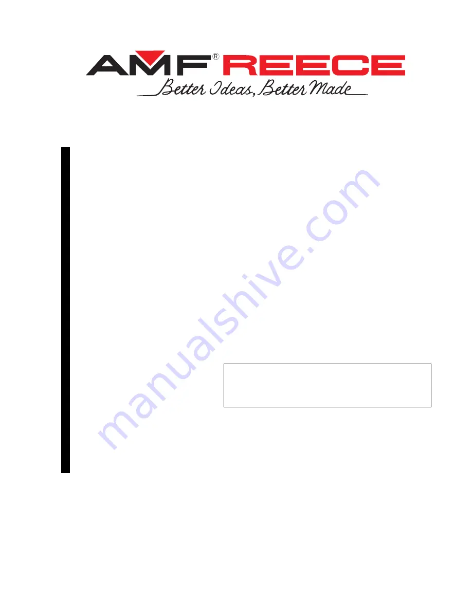 AMF S-4001 ISBH+I SM 30 Parts And Service Manual Download Page 1