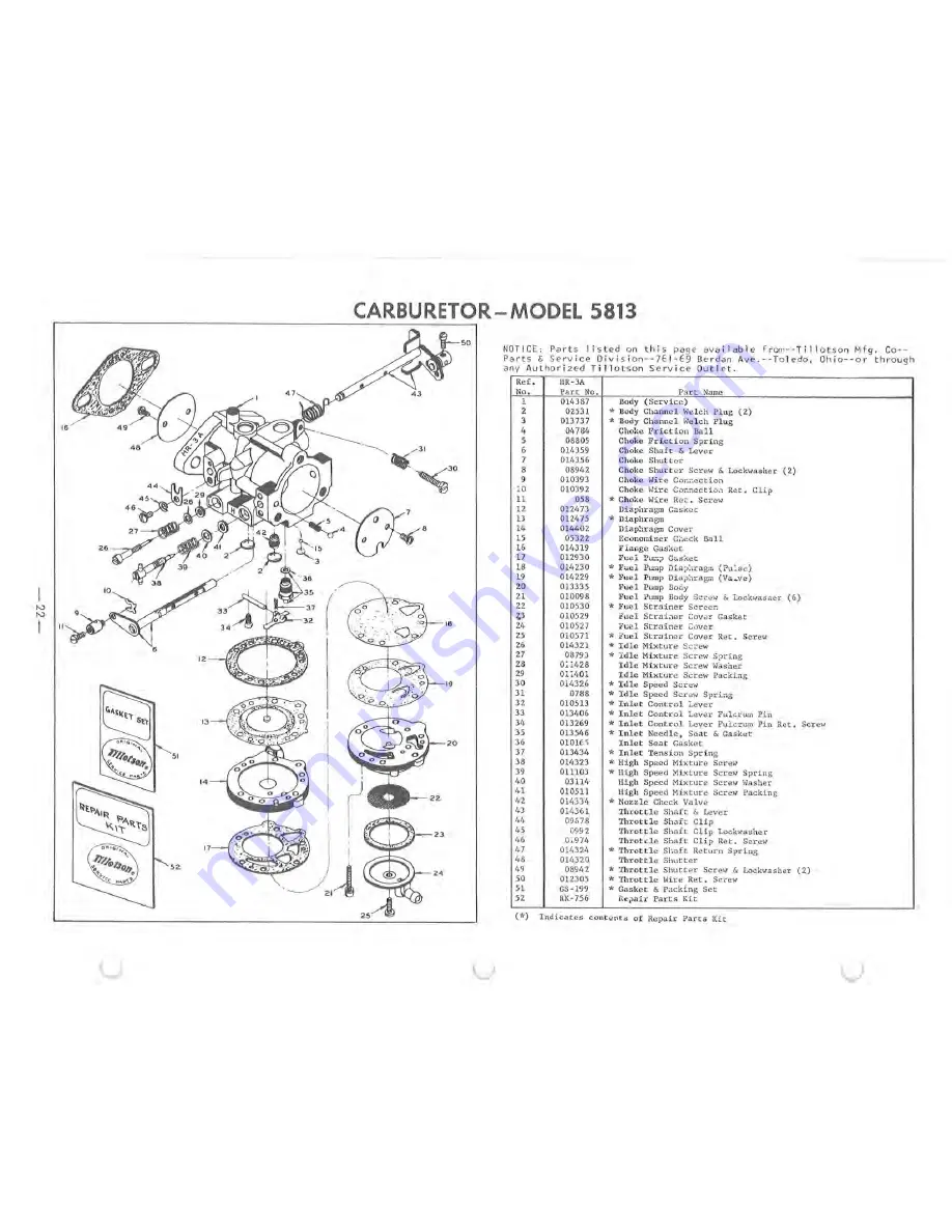 AMF Ski-Daddler 5813-0100 Service Manual Download Page 22