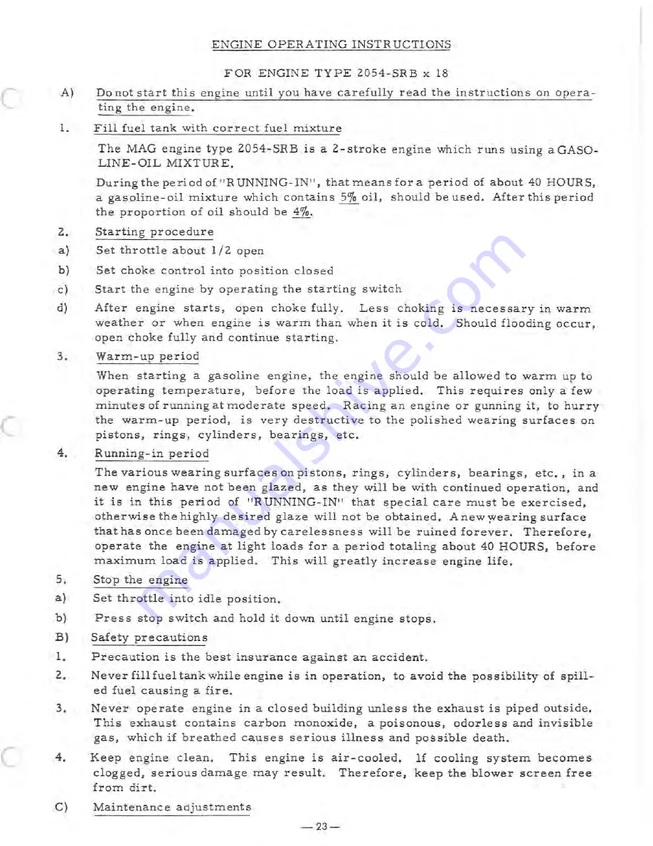 AMF Ski-Daddler 5813-0100 Service Manual Download Page 23