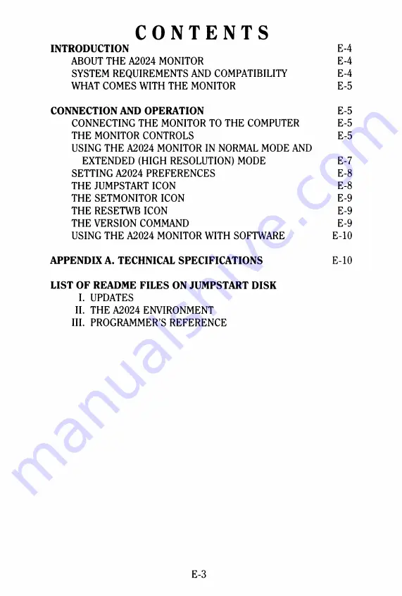 Amiga A2024 User Manual Download Page 6