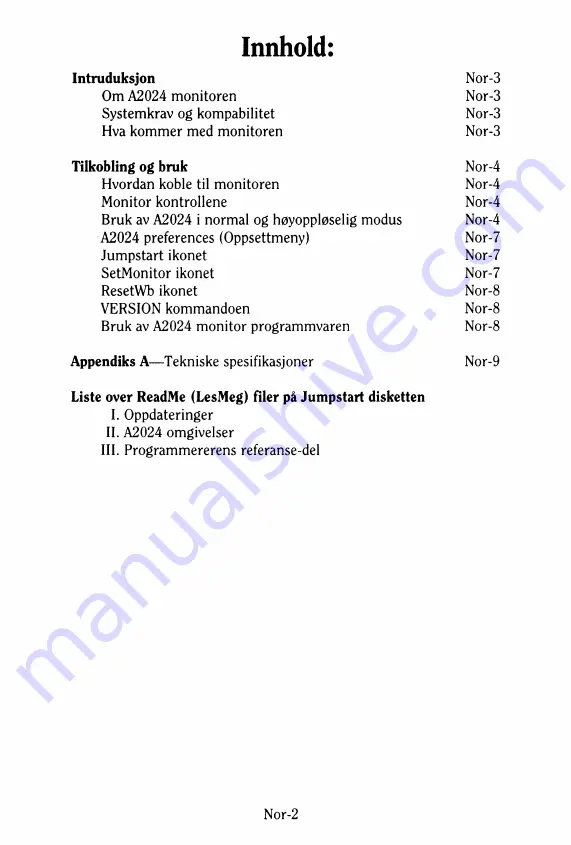 Amiga A2024 User Manual Download Page 85