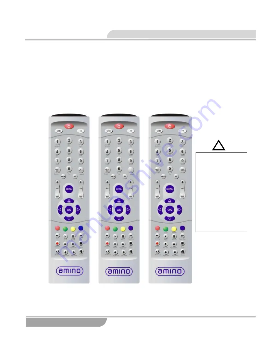 Amino Remote Controls Скачать руководство пользователя страница 6