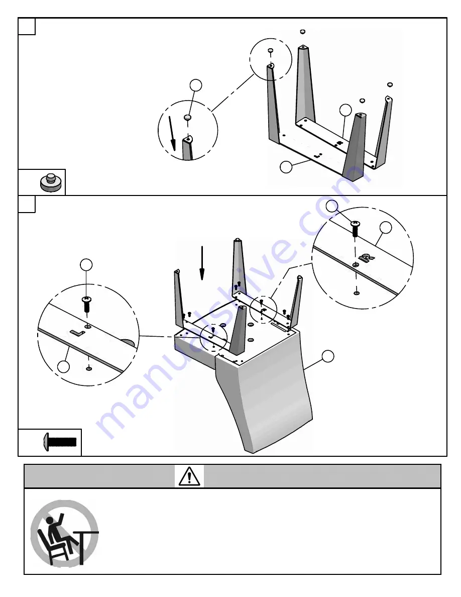 Amisco Bridget Upholstered Dining Chair 30575 Assembly Download Page 2