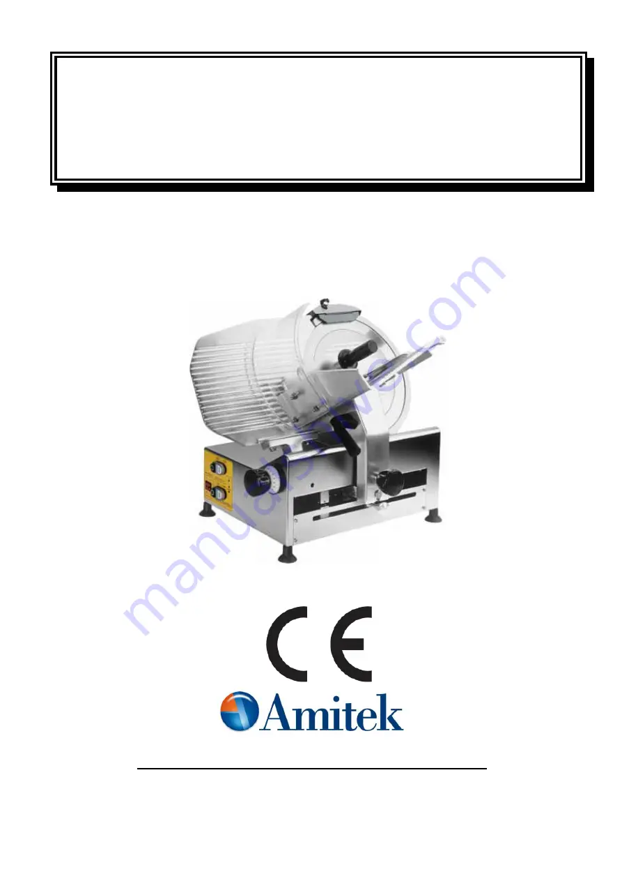 Amitek SG350A Installation - Use - Maintenance Download Page 1