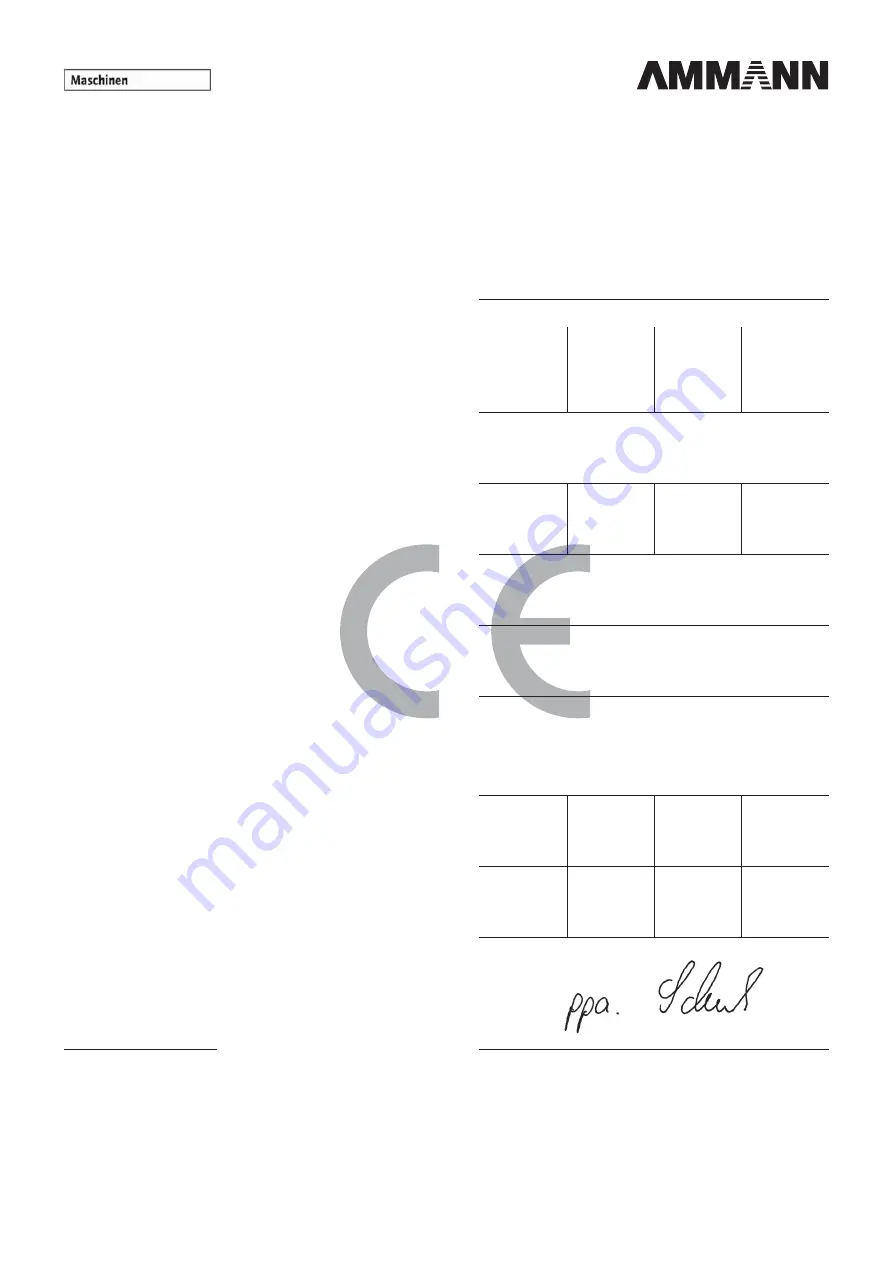 Ammann AVH 100-20 Translation Of The Original Operating Instructions Download Page 2