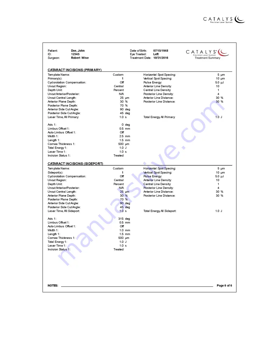 AMO Catalys OptiMedica Operator'S Manual Download Page 74