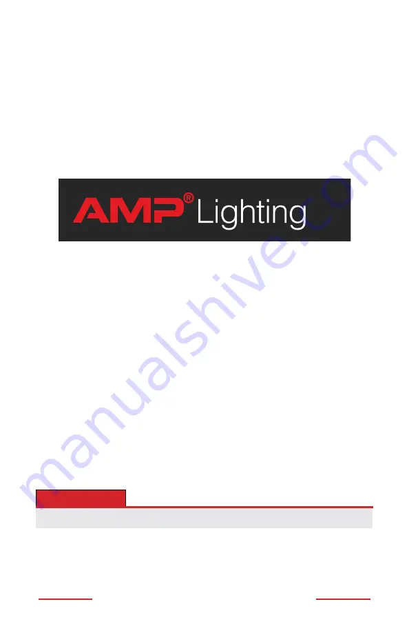 AMP Lighting AFL-40 B-BZ Series Installation & Maintenance Manual Download Page 5