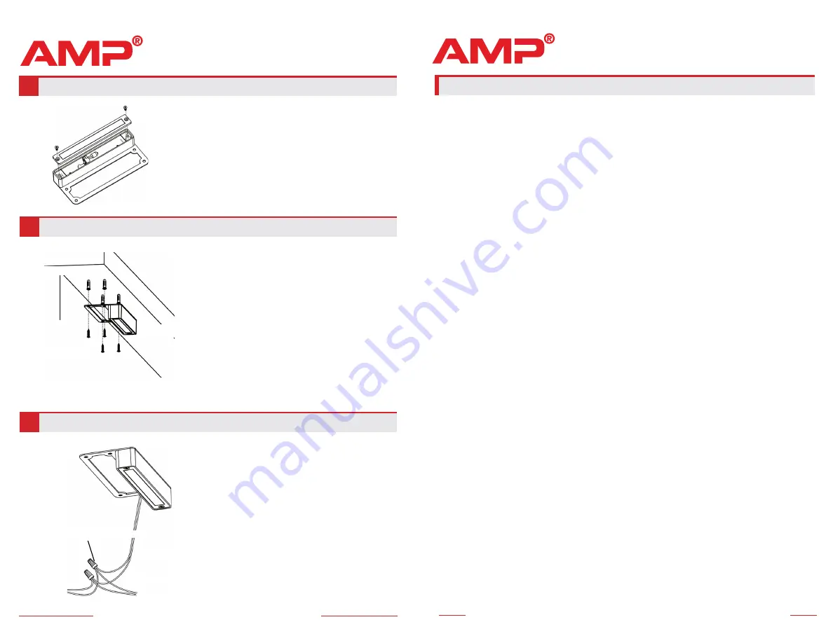 AMP Lighting AHS-7004-4-B-BZ Installation & Maintenance Manual Download Page 3