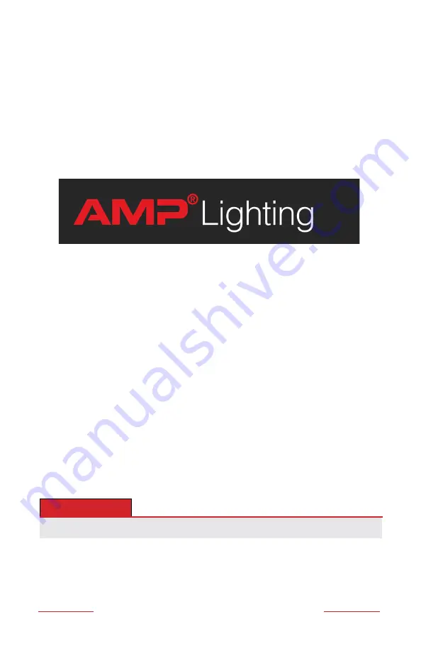 AMP Lighting APL-3012-B-BZ Installation & Maintenance Manual Download Page 5