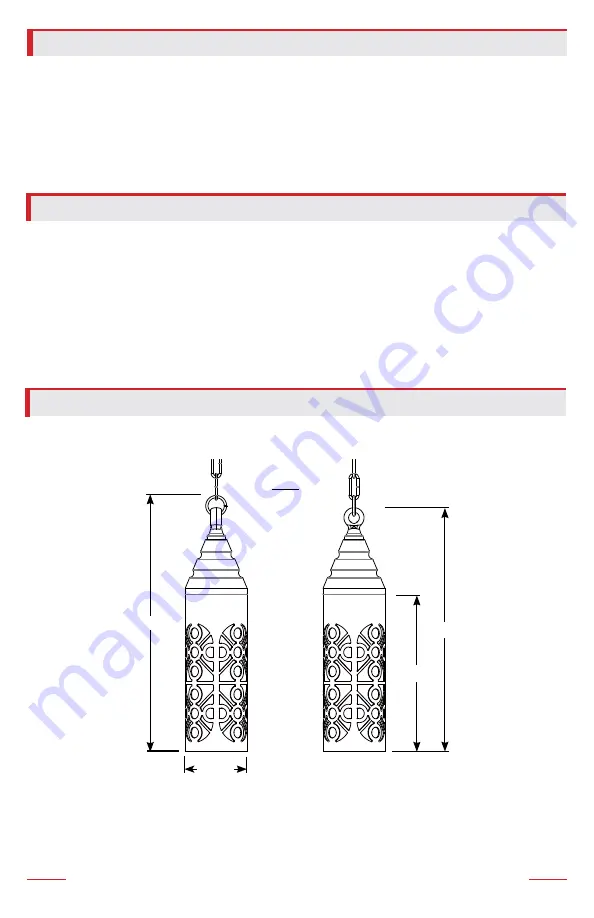 AMP Lighting Estate PendantPro ASI-9006-4036-B-BZ Installation & Maintenance Manual Download Page 3