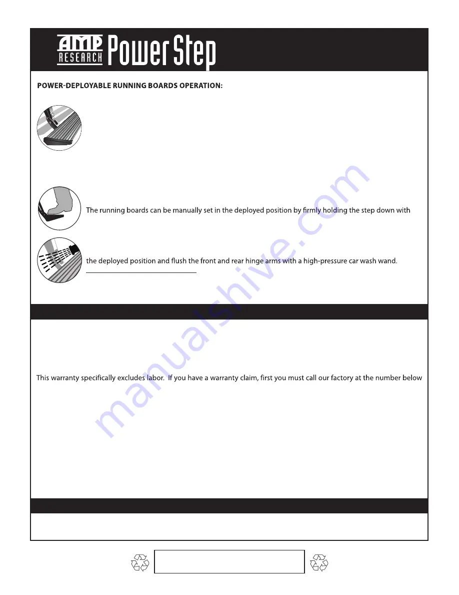 AMP Research 77105-01A Installation Manual Download Page 11