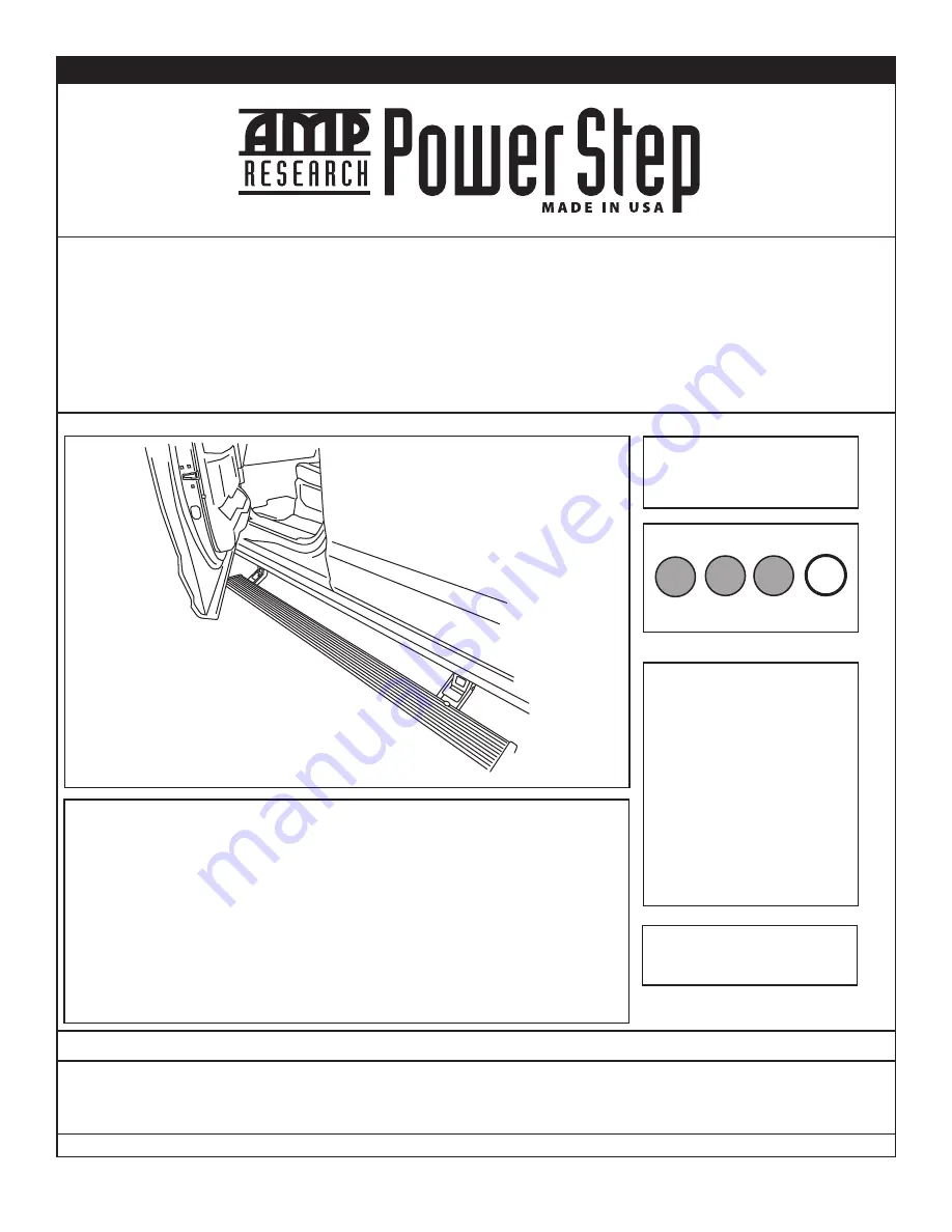 AMP Research PowerStep Скачать руководство пользователя страница 1