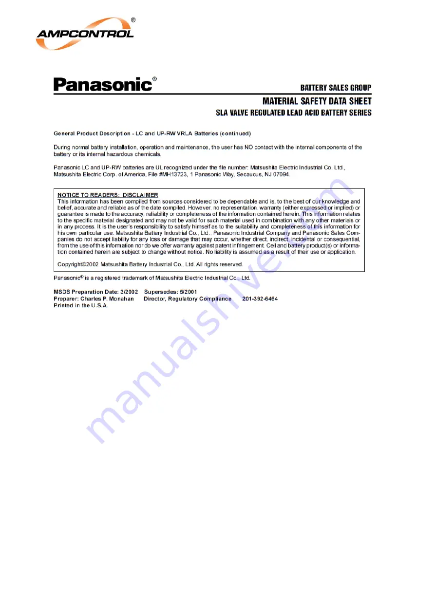 Ampcontrol ISUPS 2 User Manual Download Page 68