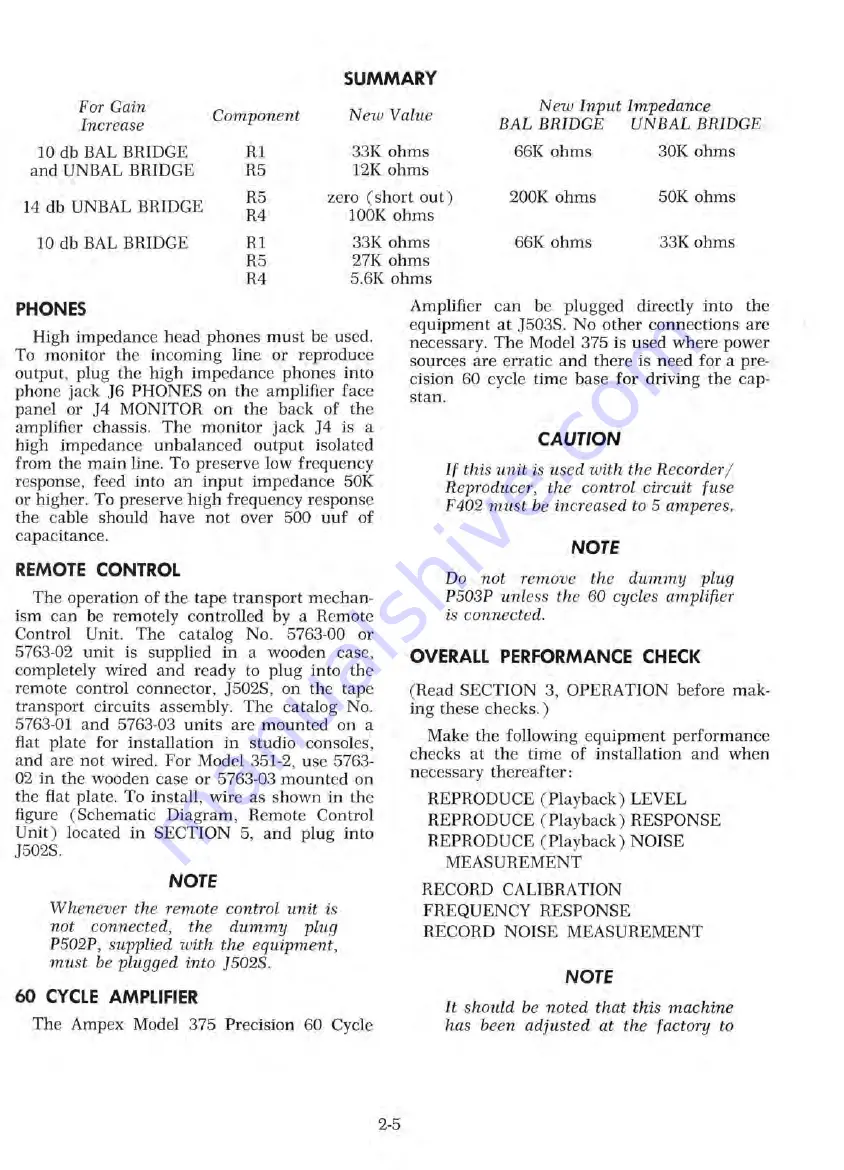 Ampex 351 Series Скачать руководство пользователя страница 17