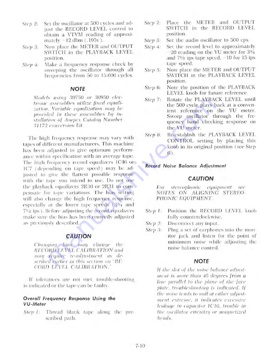 Ampex 351 Series Manual Download Page 65