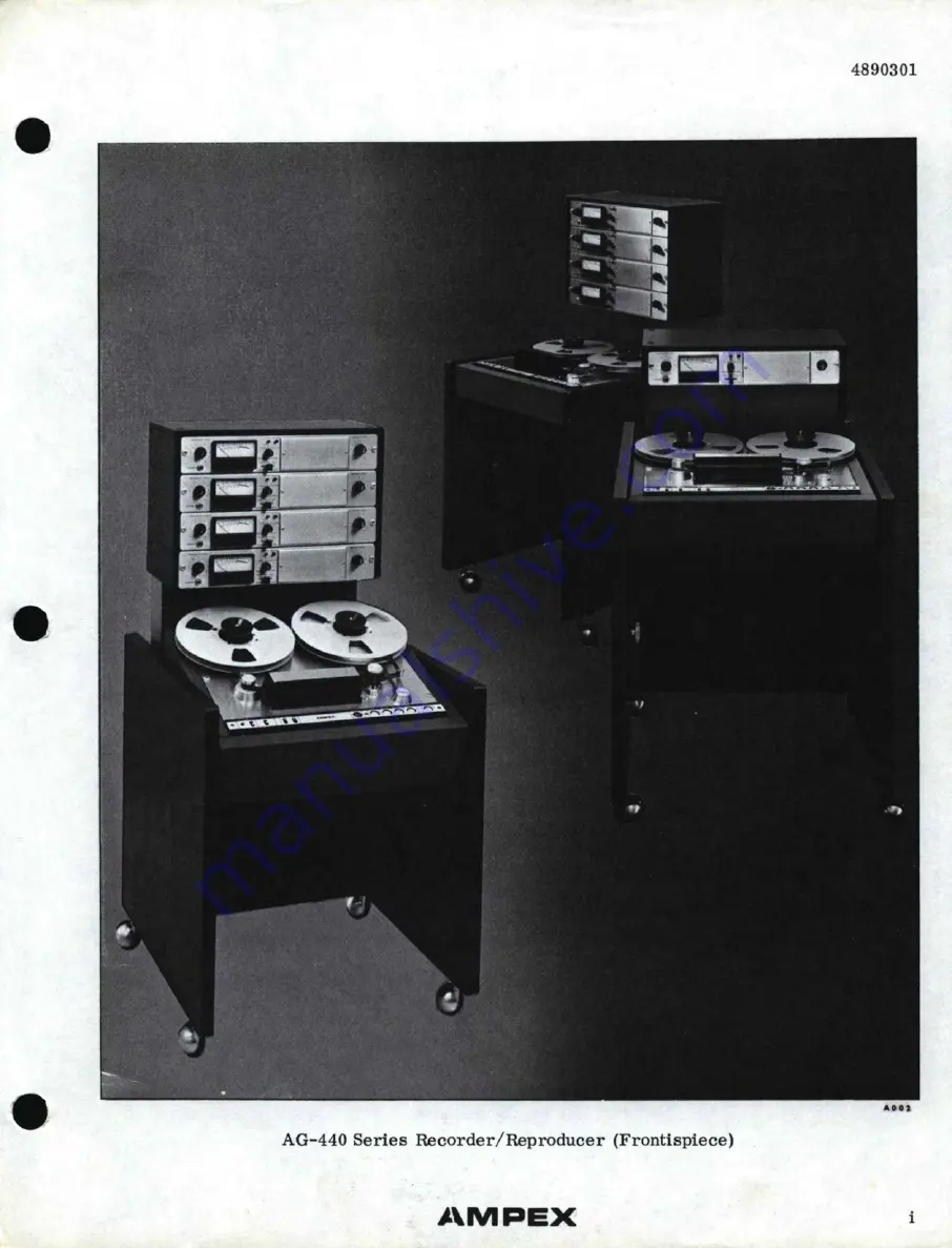 Ampex AG-440 B Скачать руководство пользователя страница 4