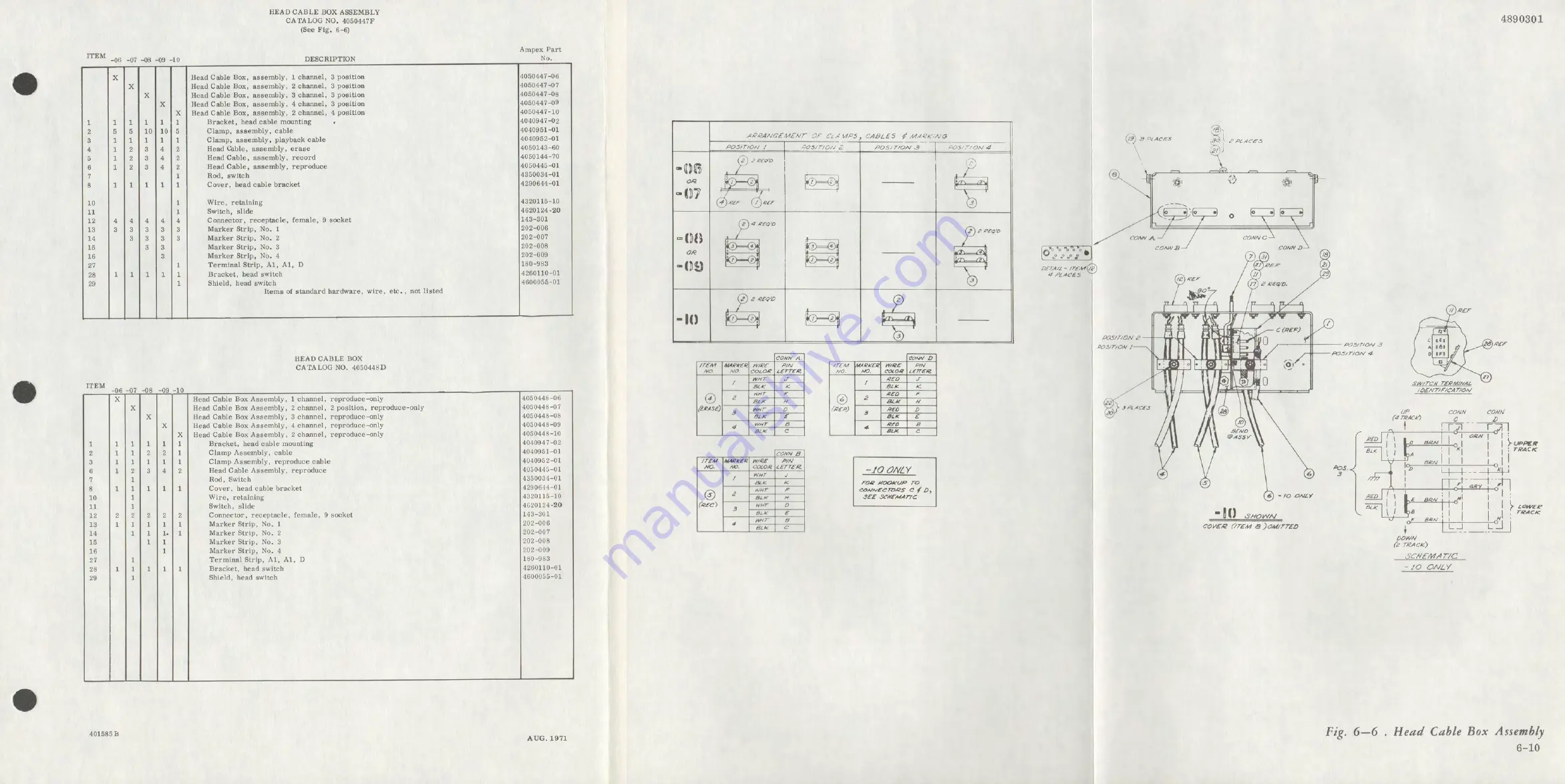 Ampex AG-440 B Operation And Maintenance Manual Download Page 121