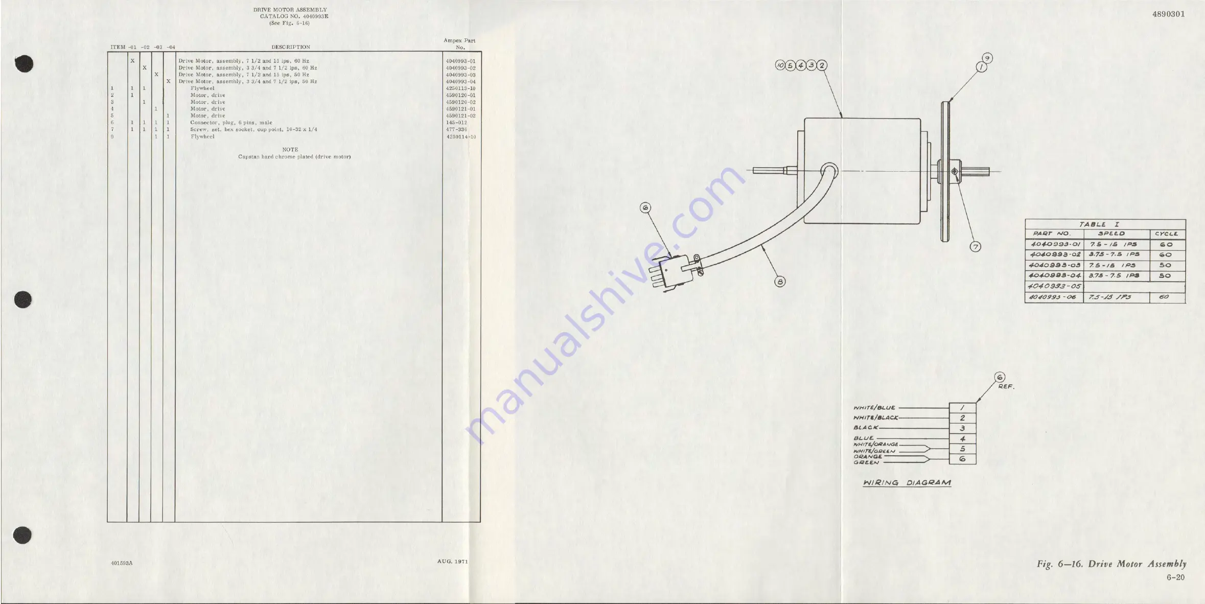 Ampex AG-440 B Operation And Maintenance Manual Download Page 132