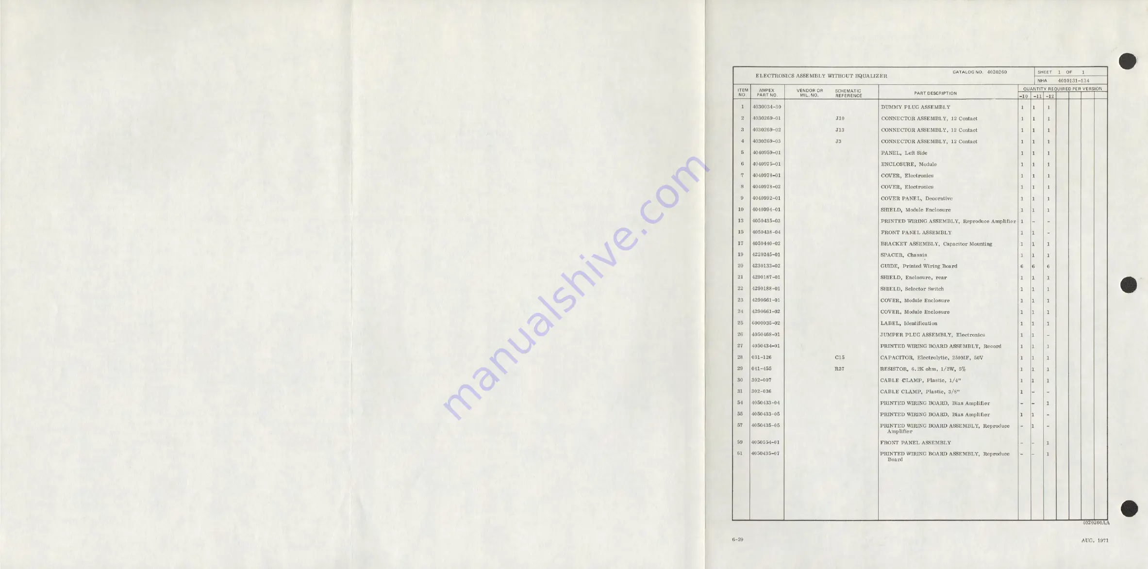 Ampex AG-440 B Скачать руководство пользователя страница 144