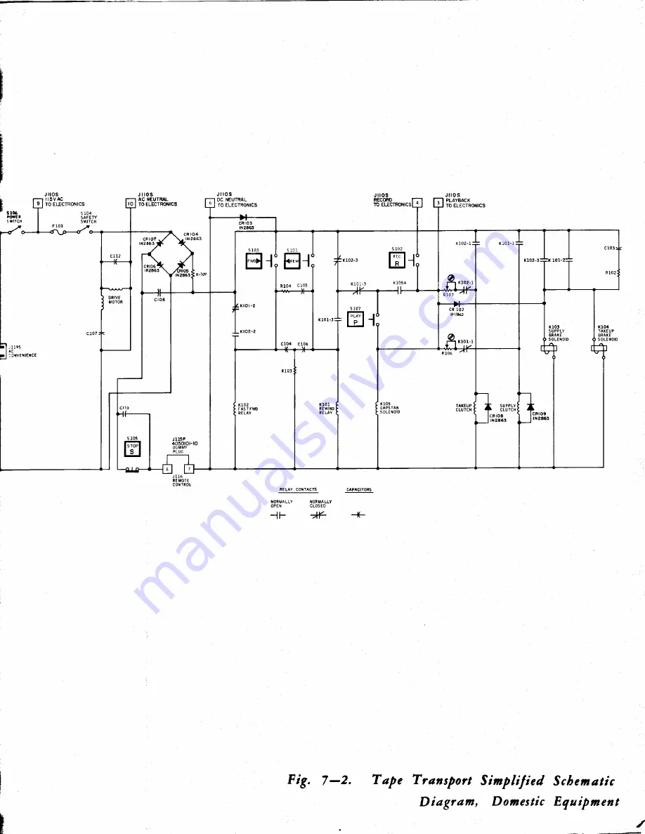 Ampex AG500 Operation And Maintenance Manual Download Page 67