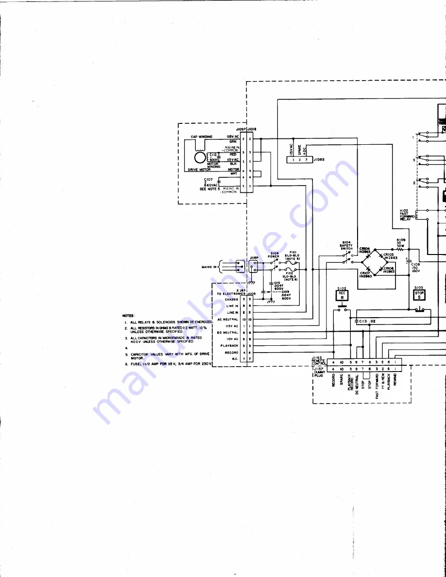 Ampex AG500 Operation And Maintenance Manual Download Page 68