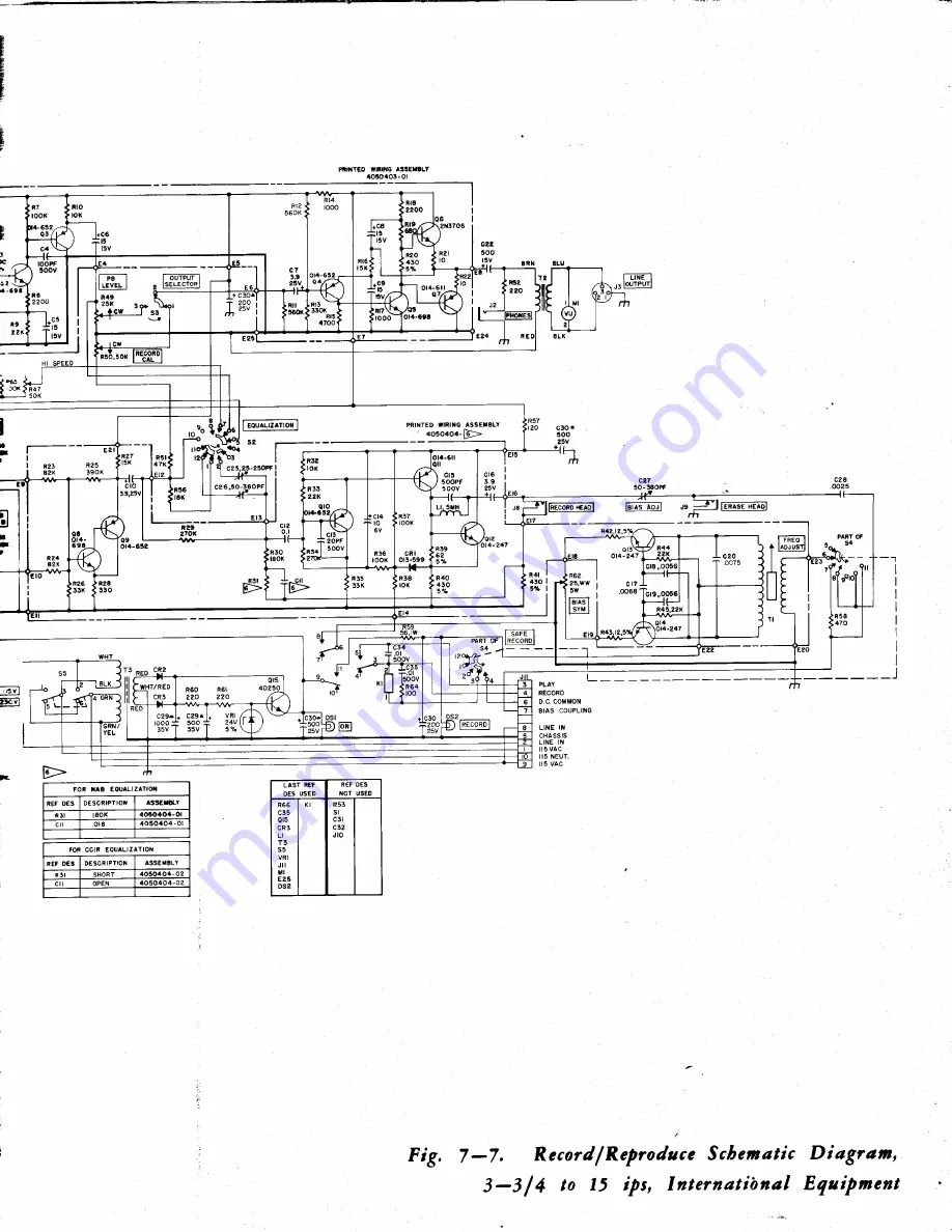 Ampex AG500 Operation And Maintenance Manual Download Page 77