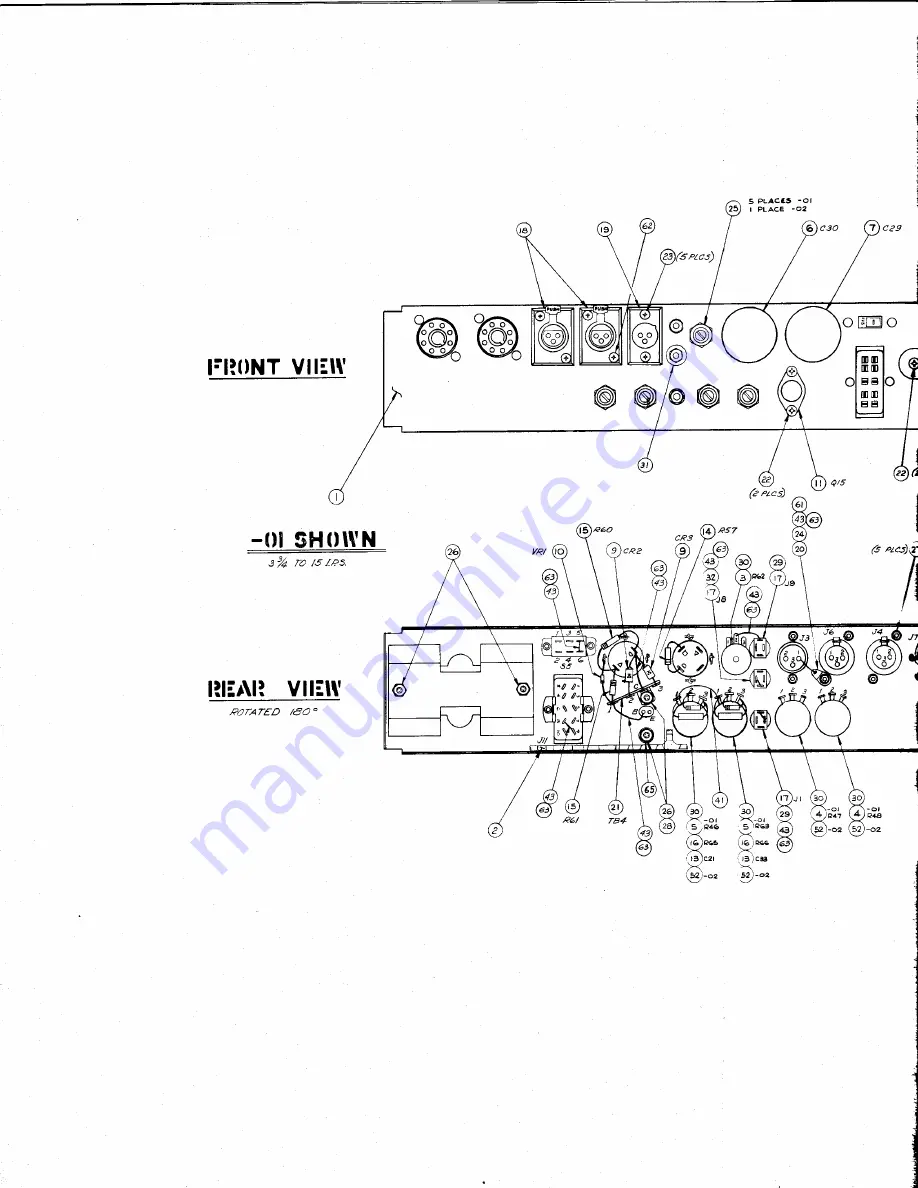 Ampex AG500 Operation And Maintenance Manual Download Page 95