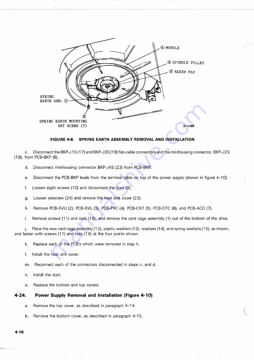 Ampex DFR-932 Operation And Maintenance Manual Download Page 217