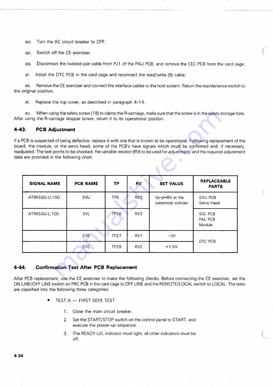 Ampex DFR-932 Operation And Maintenance Manual Download Page 235