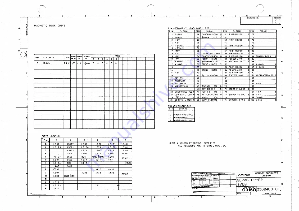 Ampex DFR-932 Operation And Maintenance Manual Download Page 286