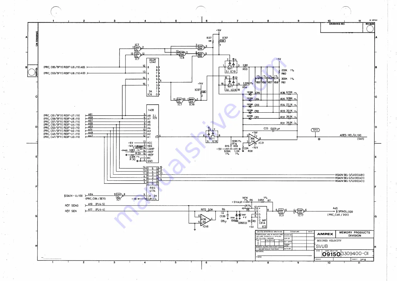 Ampex DFR-932 Скачать руководство пользователя страница 288