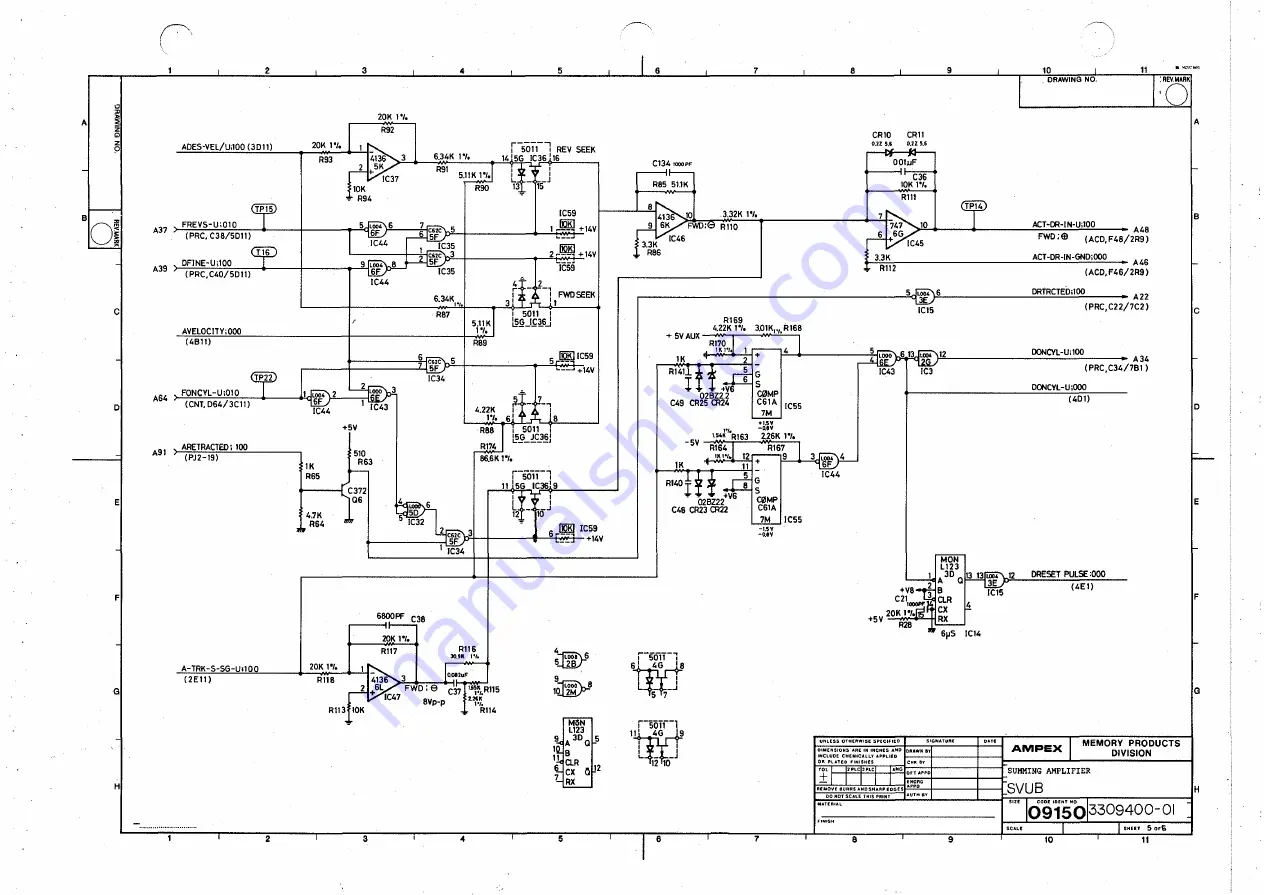 Ampex DFR-932 Operation And Maintenance Manual Download Page 290