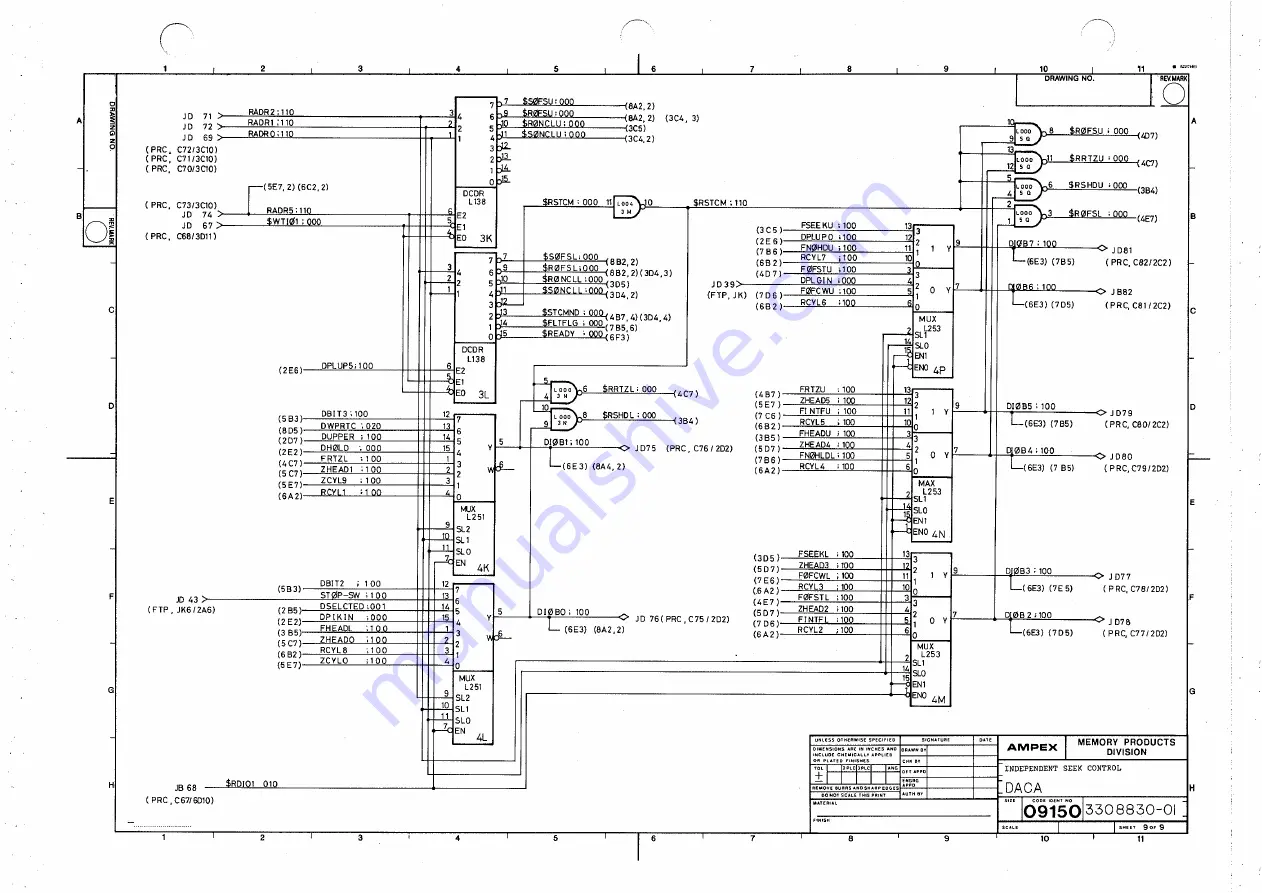 Ampex DFR-932 Operation And Maintenance Manual Download Page 319