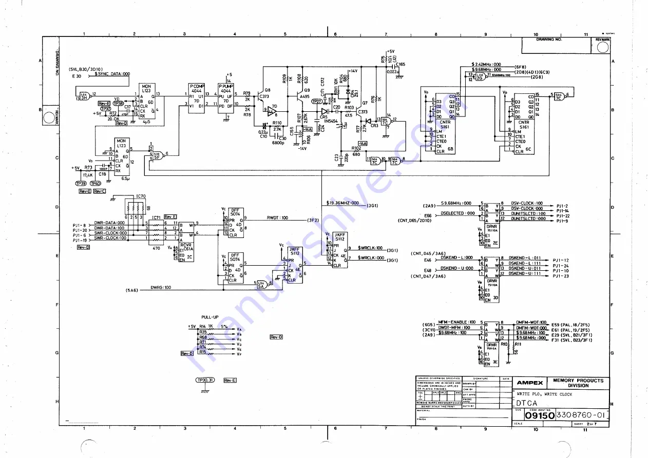 Ampex DFR-932 Operation And Maintenance Manual Download Page 321