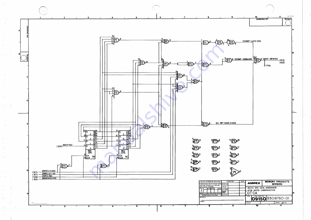 Ampex DFR-932 Operation And Maintenance Manual Download Page 322