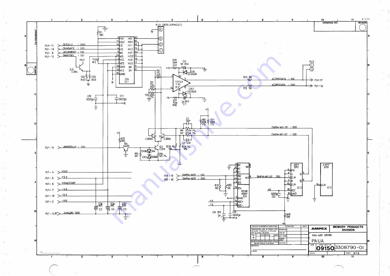 Ampex DFR-932 Скачать руководство пользователя страница 334