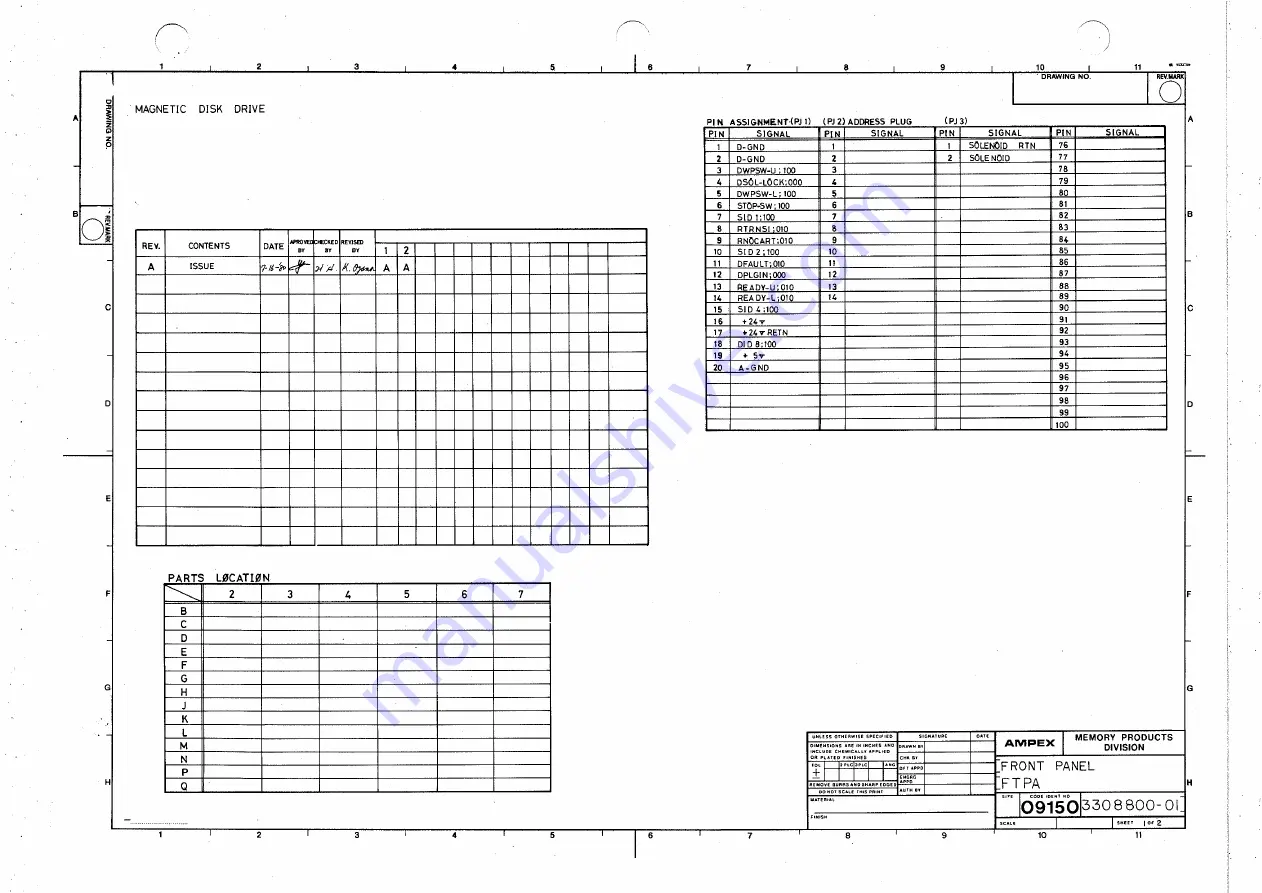 Ampex DFR-932 Скачать руководство пользователя страница 335