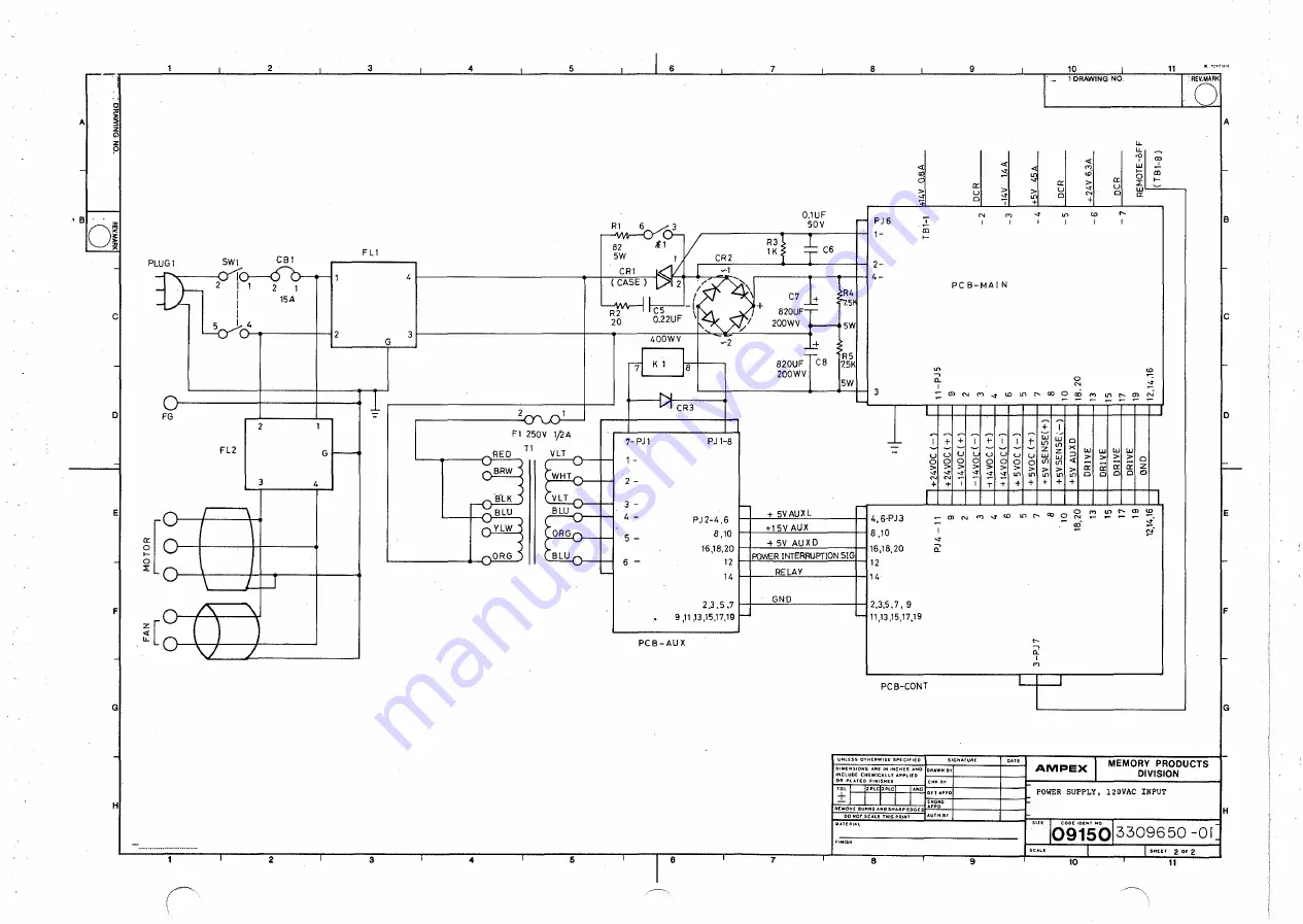 Ampex DFR-932 Operation And Maintenance Manual Download Page 342