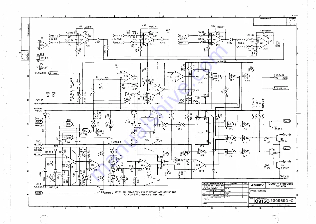 Ampex DFR-932 Operation And Maintenance Manual Download Page 350