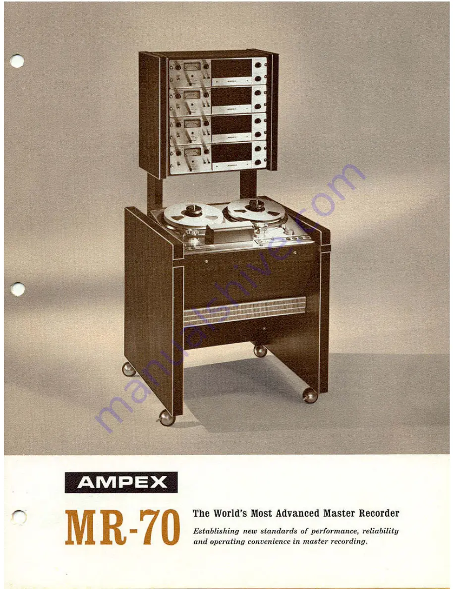 Ampex MR-70 User Manual Download Page 1