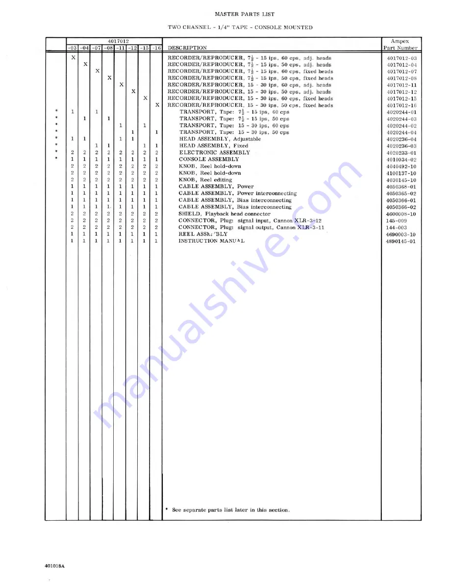 Ampex MR-70 User Manual Download Page 65