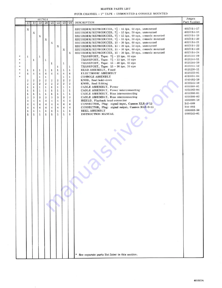 Ampex MR-70 User Manual Download Page 72