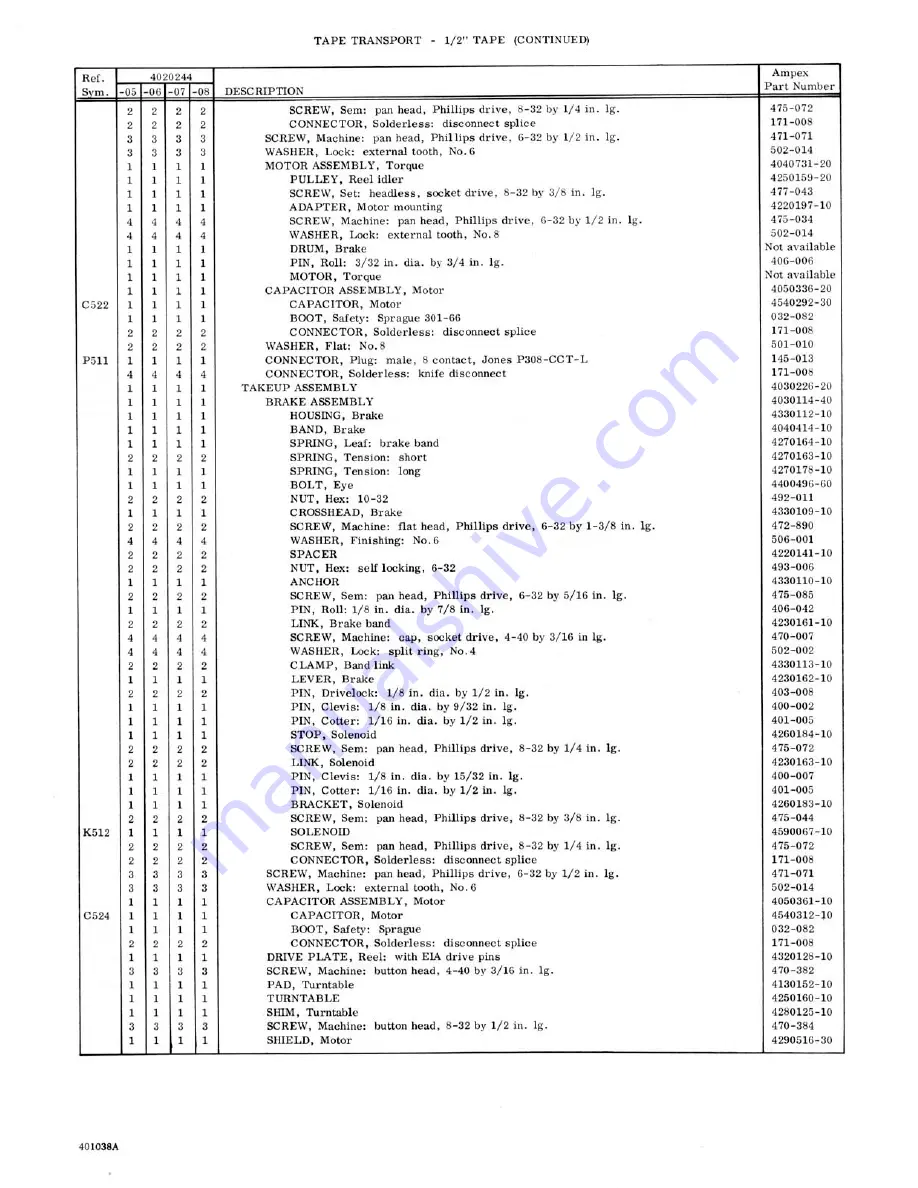 Ampex MR-70 User Manual Download Page 85