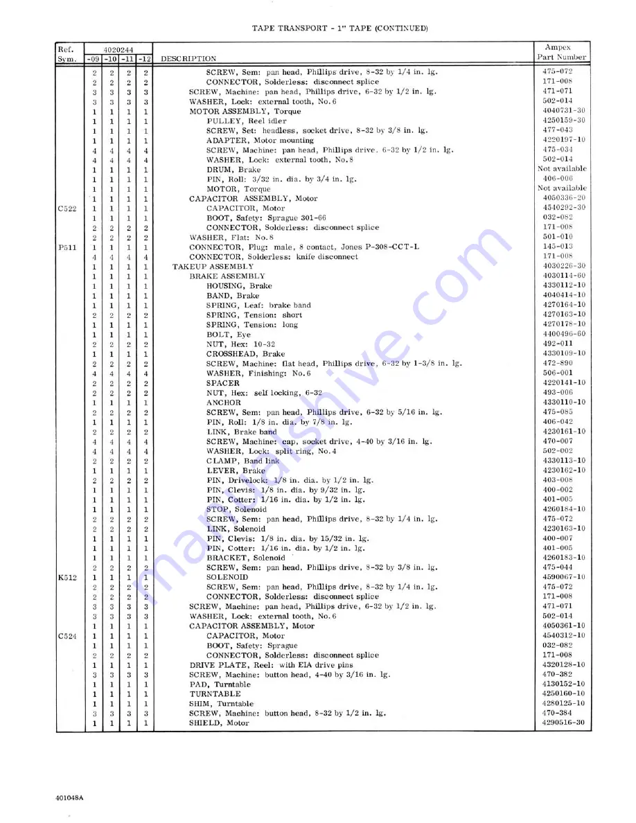 Ampex MR-70 User Manual Download Page 95