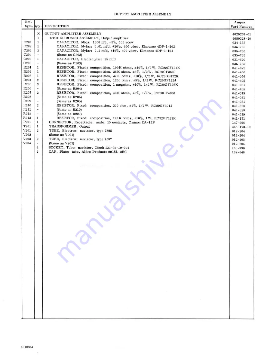 Ampex MR-70 User Manual Download Page 113