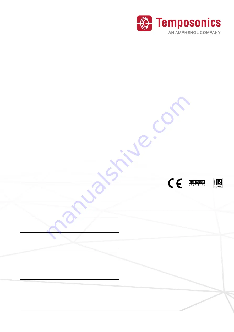 Amphenol Temposonics GB SSI Series Operation Manual Download Page 25