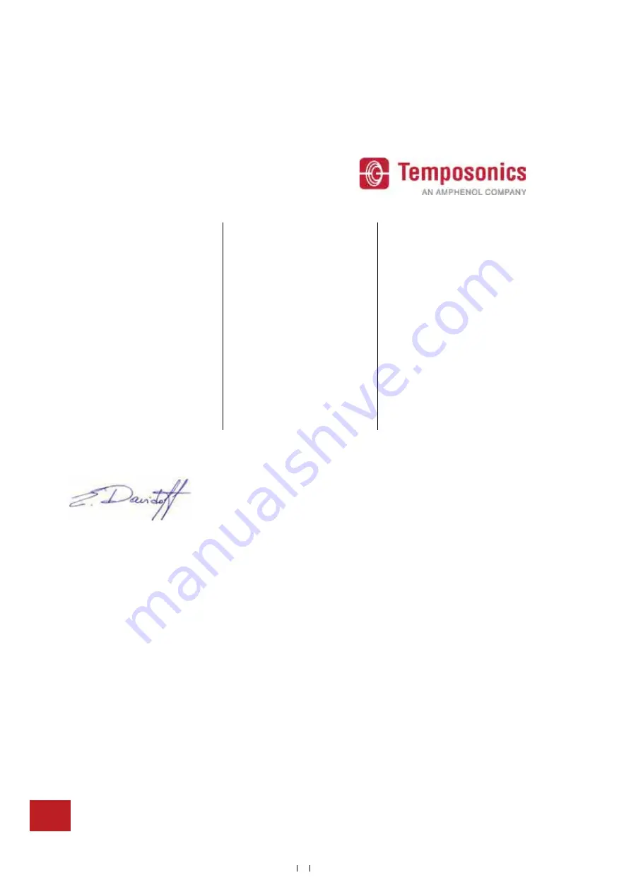 Amphenol Temposonics T Series Operation Manual Download Page 44