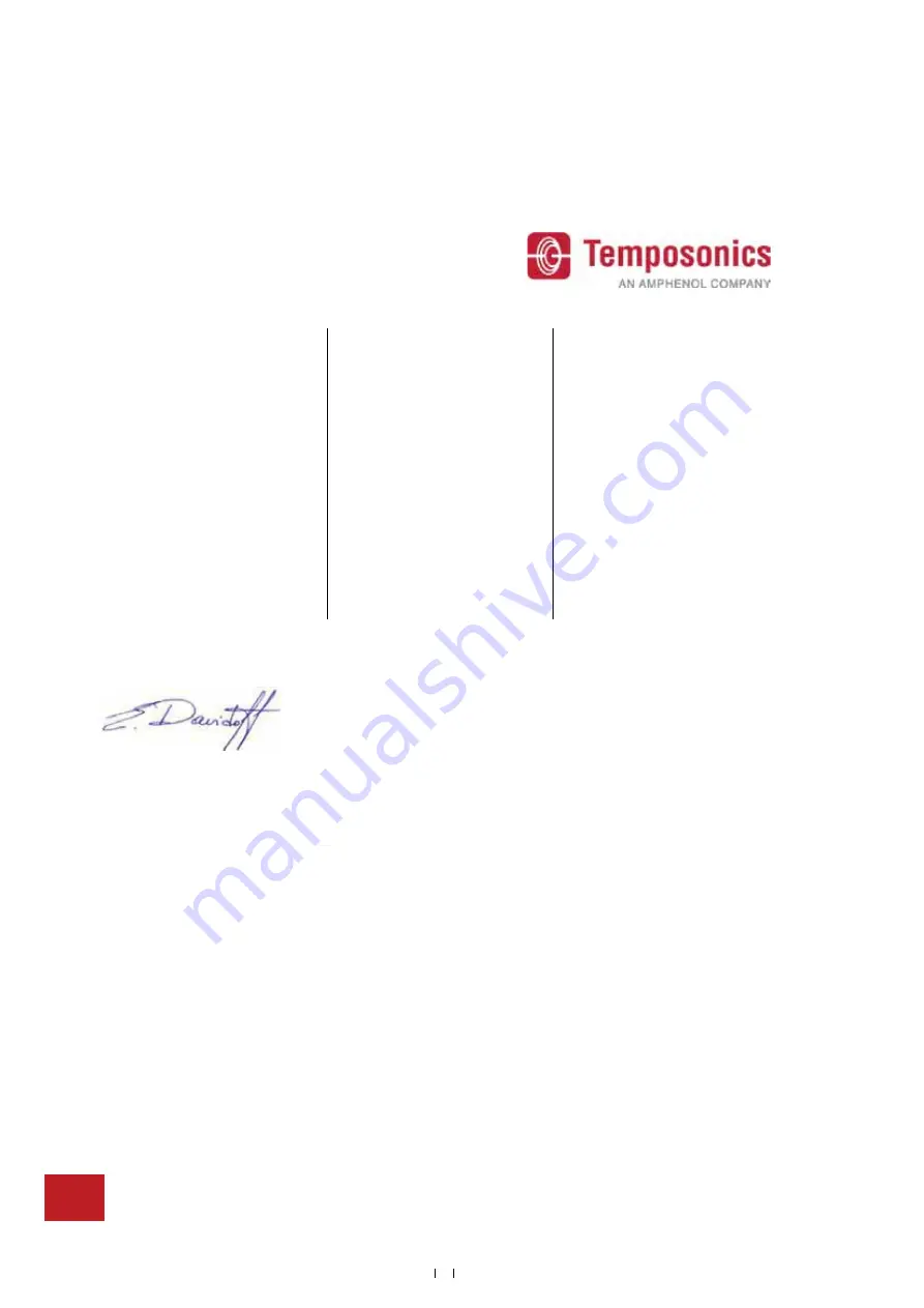 Amphenol Temposonics T Series Operation Manual Download Page 50